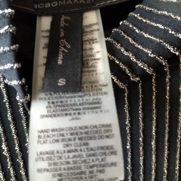 BCBGMAXAZRIA Brinne Metallic Knit Turtleneck - S - Picture 8 of 12